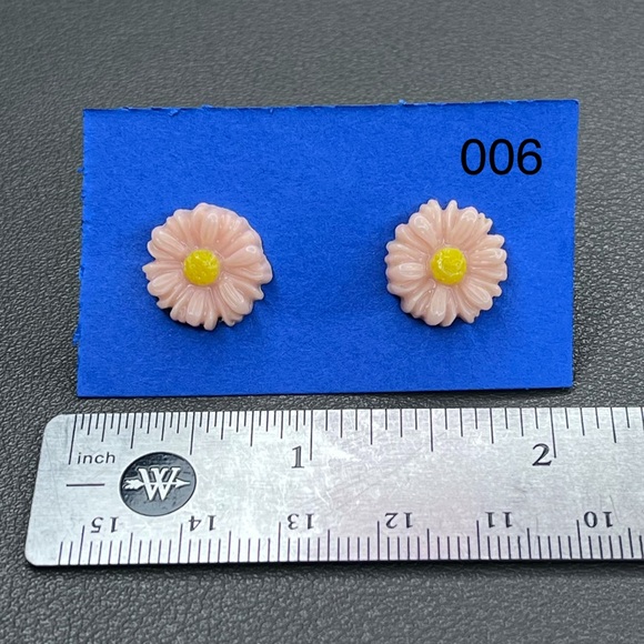 Assorted stud earrings sold per set. #006-011 - Picture 2 of 9